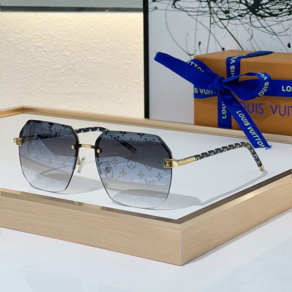 LV Clockwise Canvas sunglasses Top quality