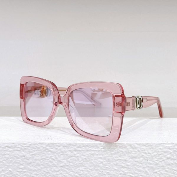 DOLCE & GABBAN DG  Plate frame. Hollow Mirror leg Logo Sunglasses Top quality