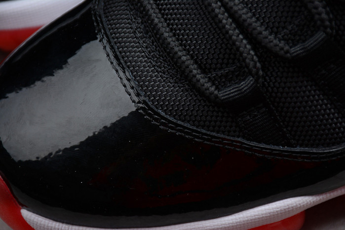 AIR JORDAN 11 RETRO LOW "BRED" BLACK/ RED mens 528895-012 - Image 8