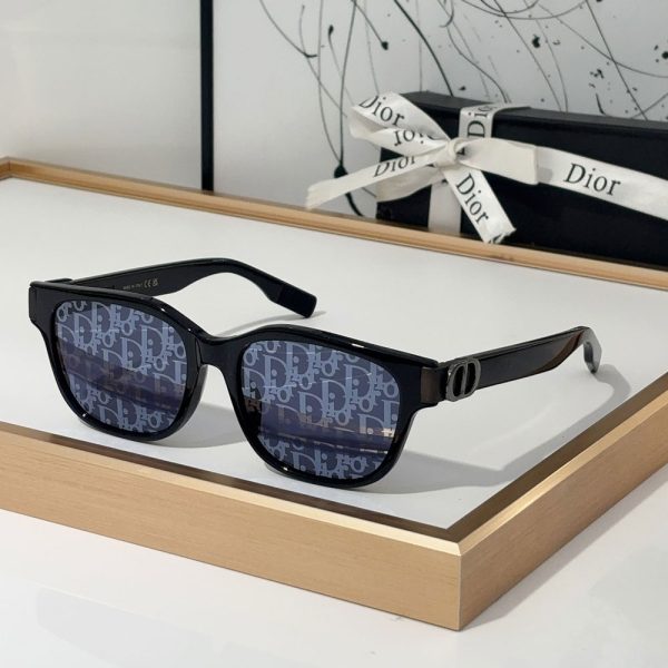Dior  Mirror leg Logo identification Acetate fibre  sunglasses  Top quality
