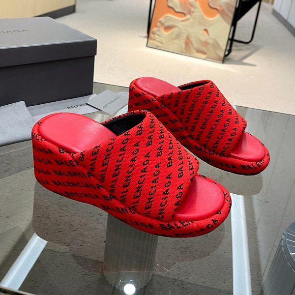 Balenciaga  Chunky Heel Sandals Slide Sandal