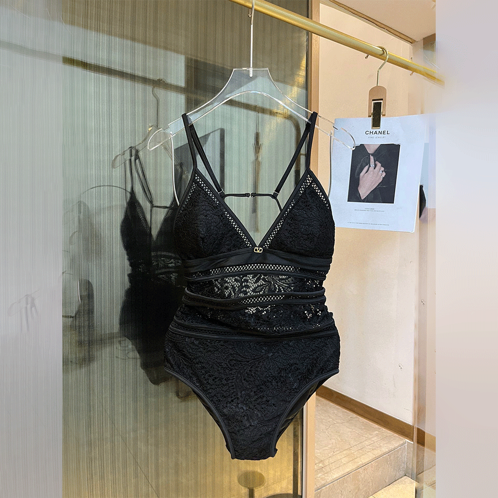 Valentino Lace Cutout One-piece Swimsuit Swimwear - Image 1