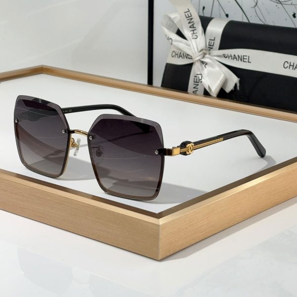 Chanel  Fashion half Frame Sunglasses Top quality