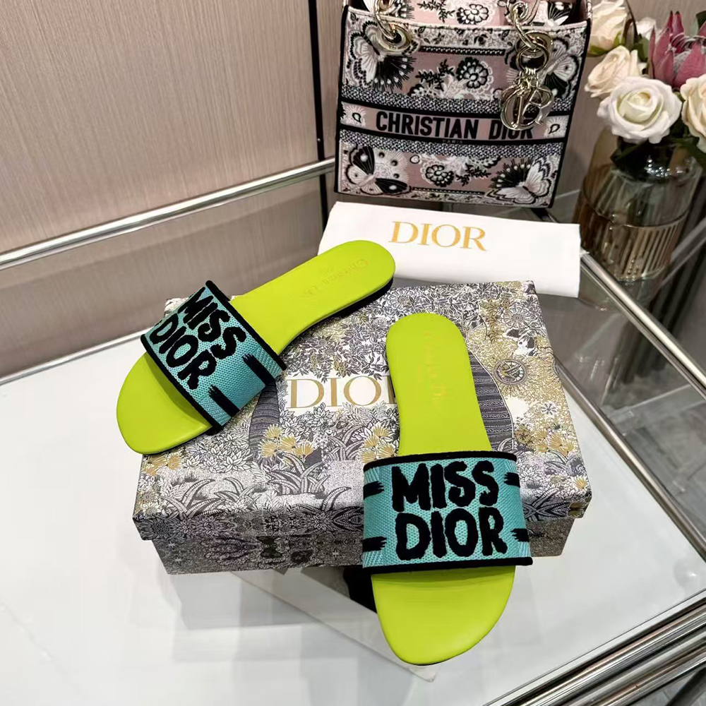 Dior Dway Miss Dior Allover Motif Sandals - Image 11