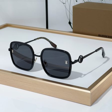 Buberry  Slim Hollowed out Logo on Mirror legs Sunglasses Top quality - Image 2