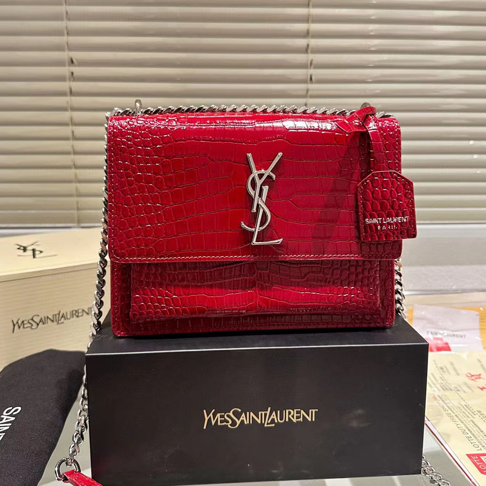 YSL Sunset Shoulder Bag - Image 10