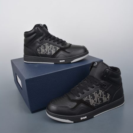Dior B27 Sneakers High-Top Black (AAA High Quality Version) - Image 2