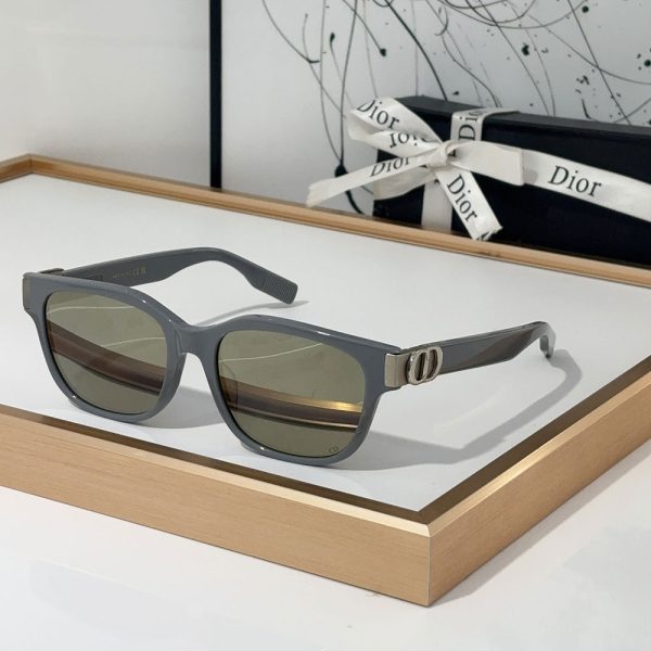 Dior  Mirror leg Logo identification Acetate fibre  sunglasses  Top quality
