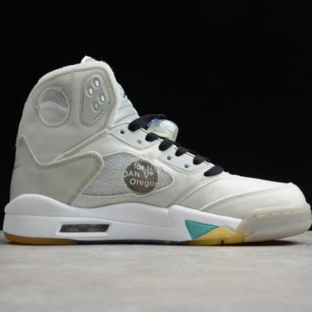 Off-White Air Jordan 5 white green purple CT8480-105 - Image 4