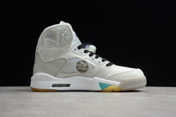 Off-White Air Jordan 5 white green purple CT8480-105