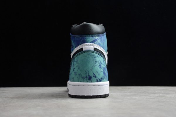 Air Jordan 1 Tie-Dye white black aurora green CD0461-100