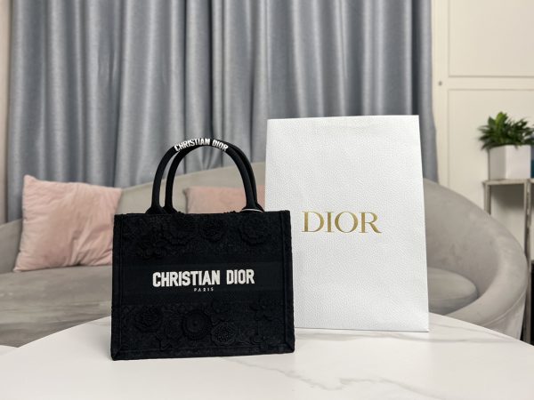 Dior Book Tote Small D-Lace Macrame