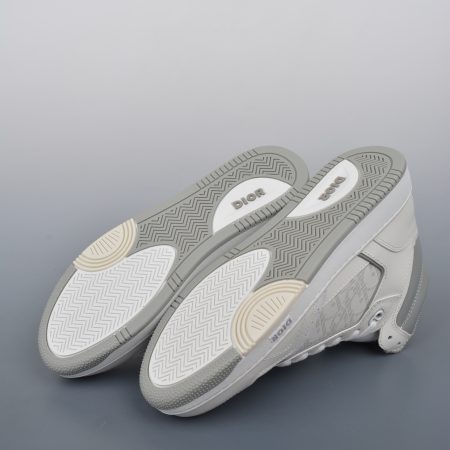 Dior B27 Sneakers High-Top White Gray (AAA High Quality Version) - Image 4