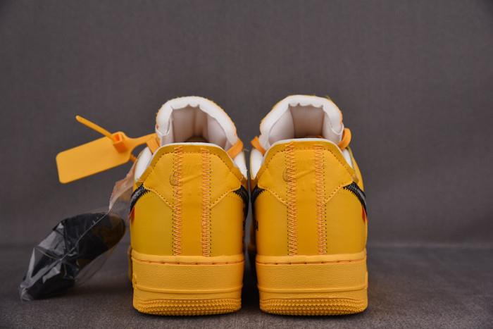 NIKE AIR FORCE 1 LOW OFF-WHITE UNIVERSITY GOLD METALLIC SILVER DD1876-700 - Image 13