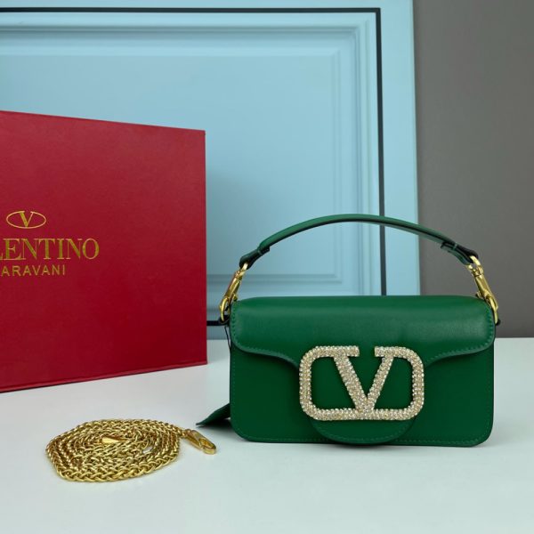 VALENTINO GARAVANI LOCò MICRO BAG WITH CHAIN AND JEWEL LOGO