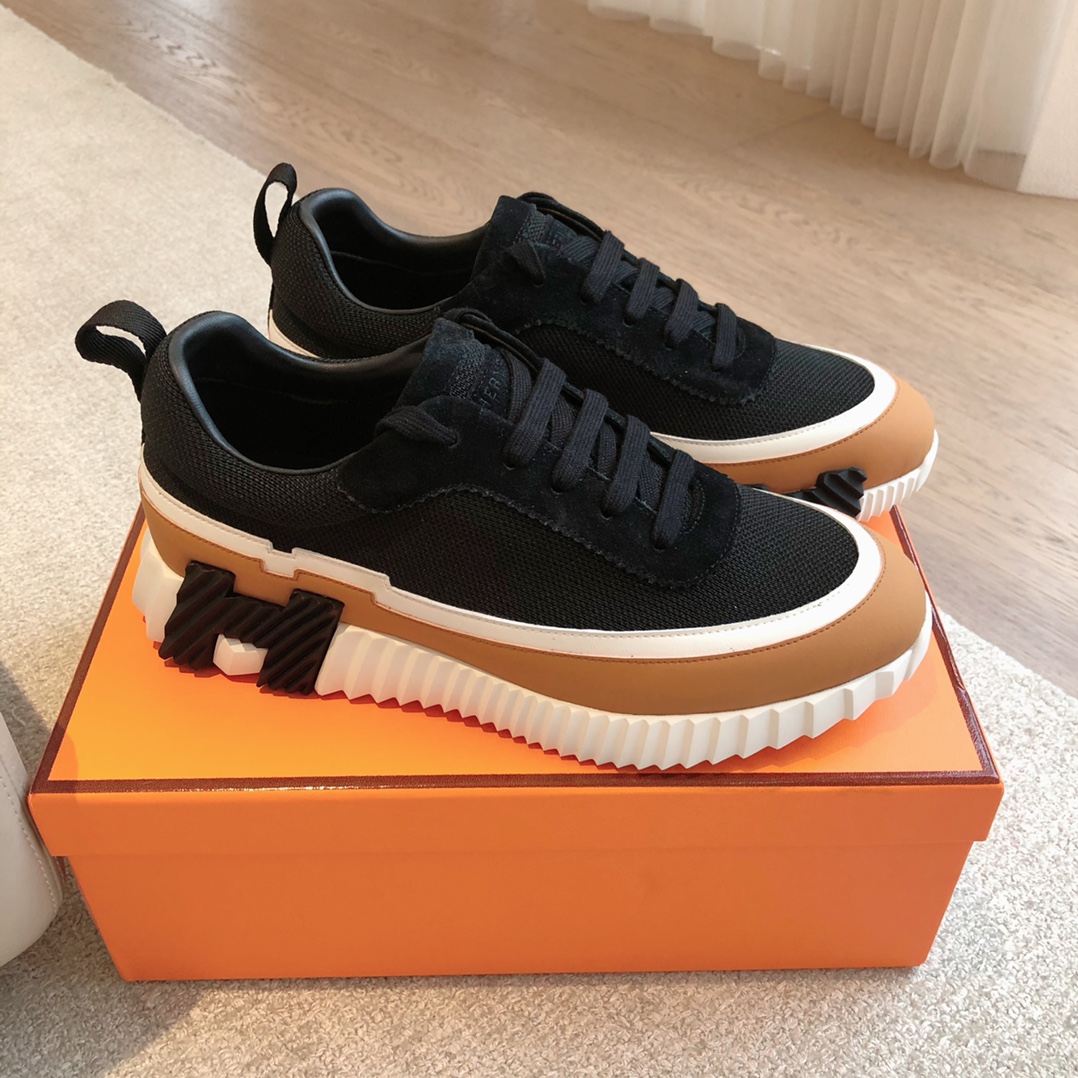 Hermes-trainers 2024 giga Leather low trainers - Image 7