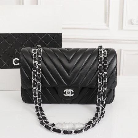 Chanel Clacssic Flap CF Chain Shoulder Strap Bag - Image 3