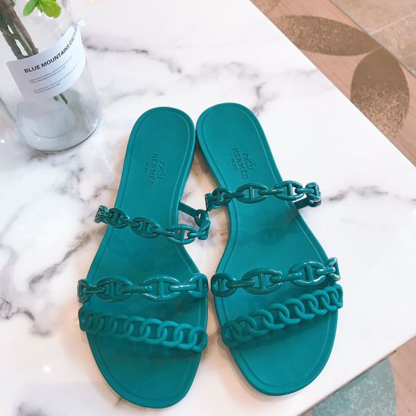 Hermes Shoes Island Flat Slppers Slide Sandal