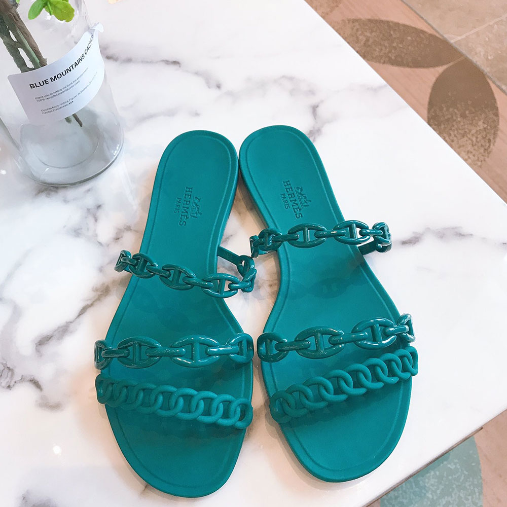 Hermes Shoes Island Flat Slppers Slide Sandal - Image 4