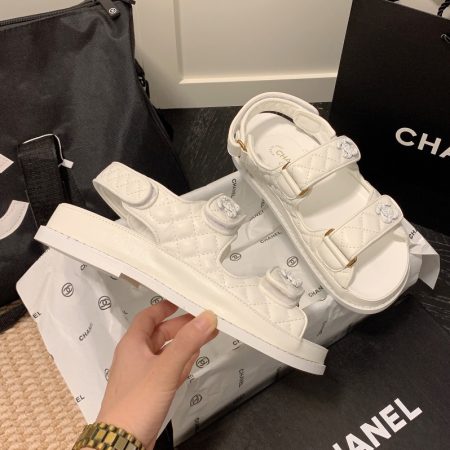 Chanel Velcro Slide Sandals Slippers Slide - Image 9