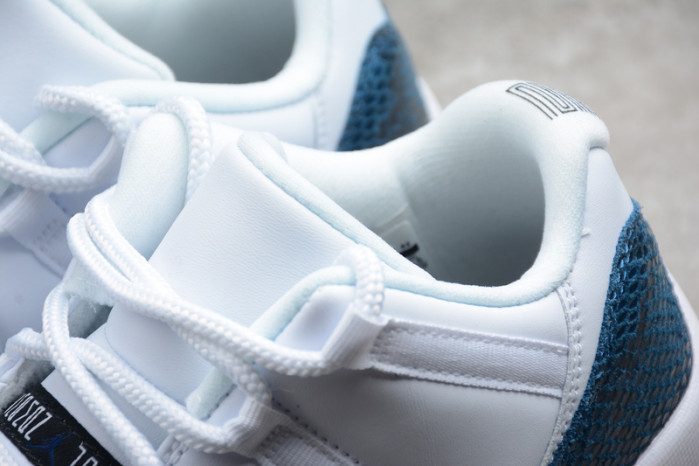 Air Jordan 11 Low Blue Snakeskin CD6846-102 - Image 11