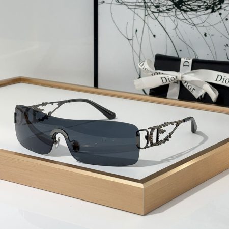 Dior One-piece Rimless Hollow-out Sunglasses  Top quality - Image 2