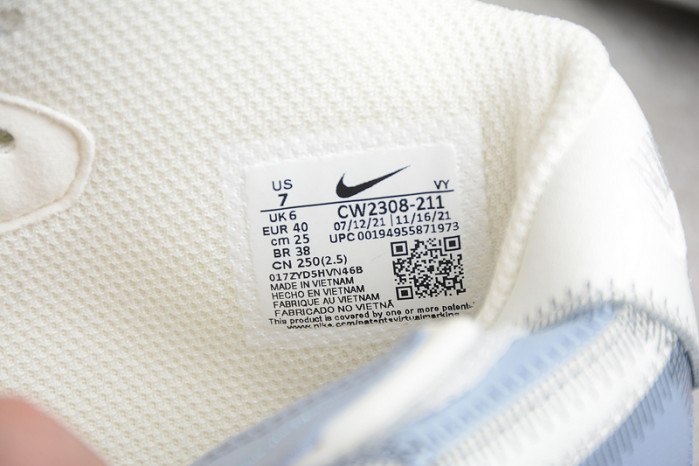 Kaws x Nike Air Force 1 07 Mid White Blue Black CW2308-211 - Image 13