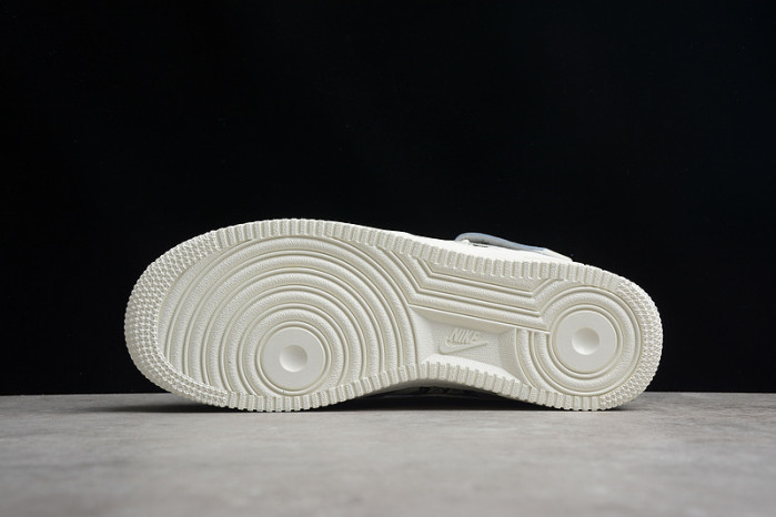 Kaws x Nike Air Force 1 07 Mid White Blue Black CW2308-211 - Image 6