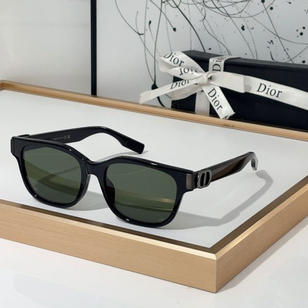 Dior  Mirror leg Logo identification Acetate fibre  sunglasses  Top quality