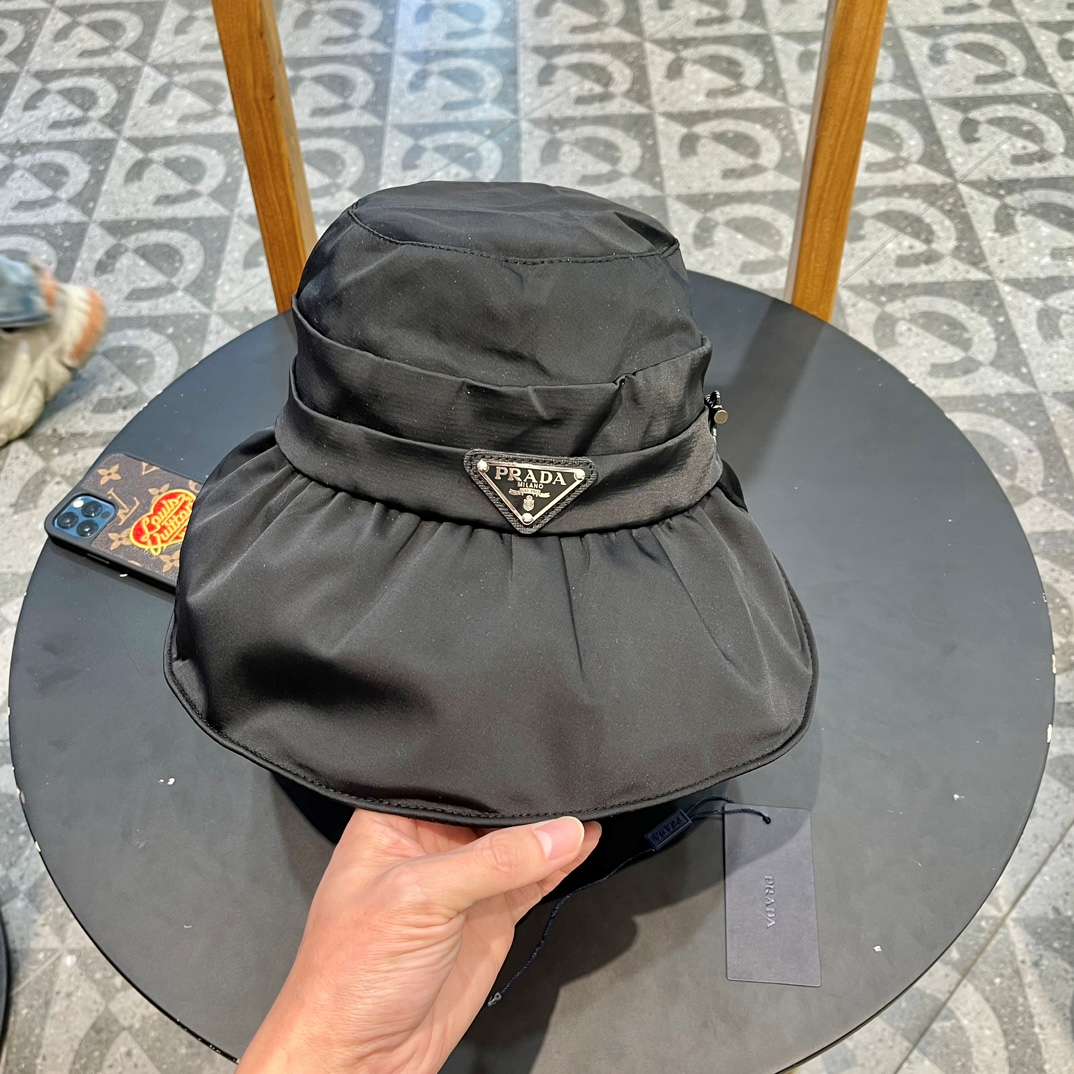 Prada Sunblock Fisherman Hat Sunhat - Image 3