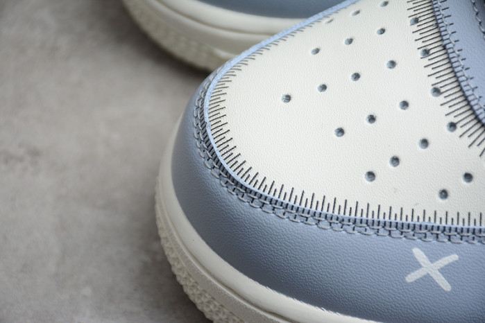 Kaws x Nike Air Force 1 07 Mid White Blue Black CW2308-211 - Image 5
