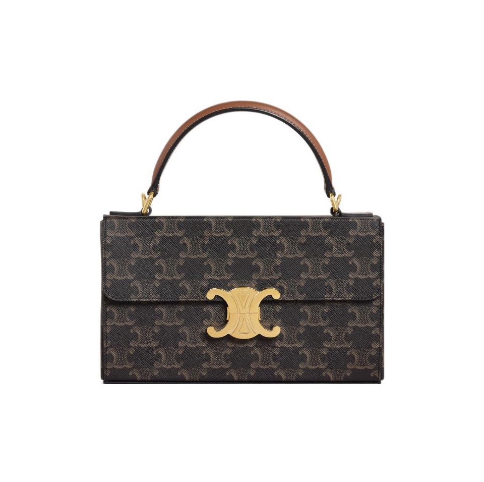 Celine Large Lock Buckle Handbag Shoulder Bag - Image 1