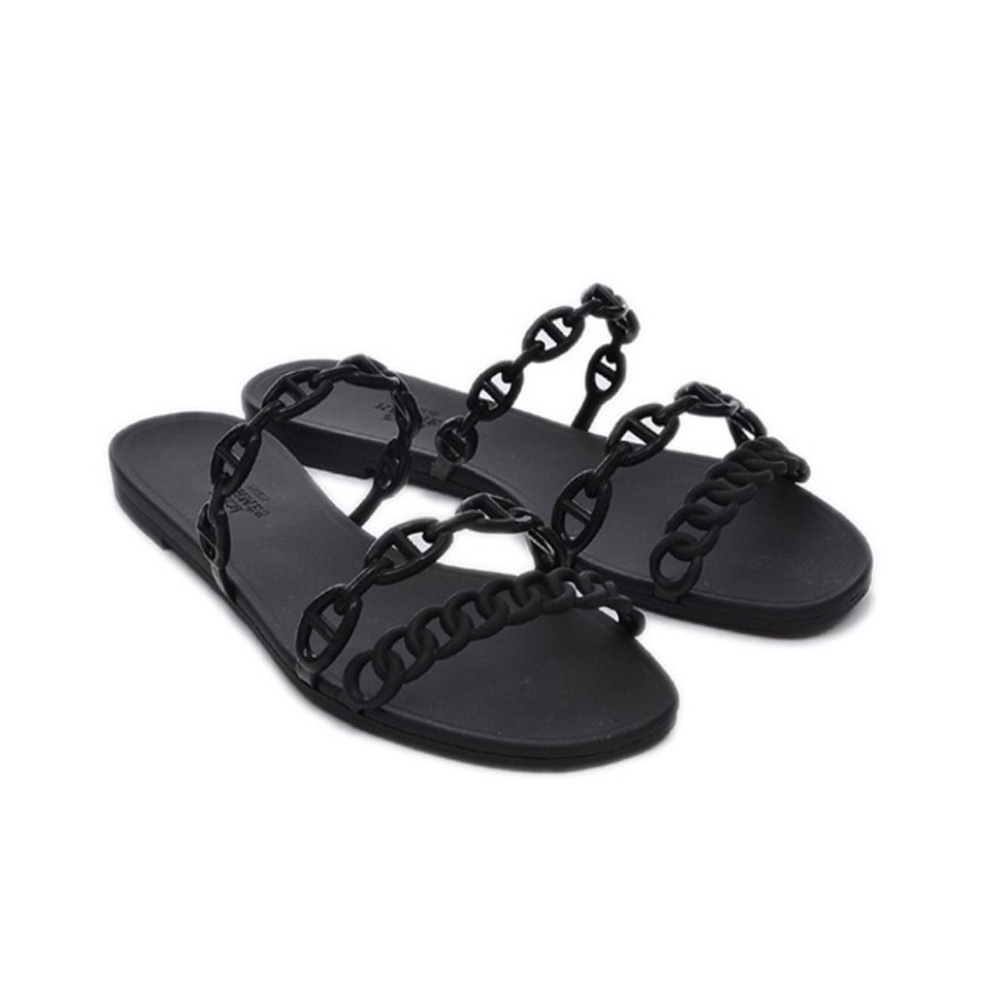 Hermes Shoes Island Flat Slppers Slide Sandal - Image 2