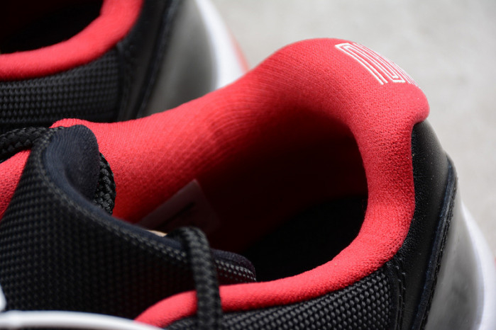 AIR JORDAN 11 RETRO LOW "BRED" BLACK/ RED mens 528895-012 - Image 4