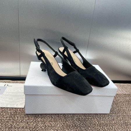 Dior Diamond Slide Heels - Image 2