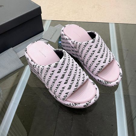 Balenciaga  Chunky Heel Sandals Slide Sandal - Image 5