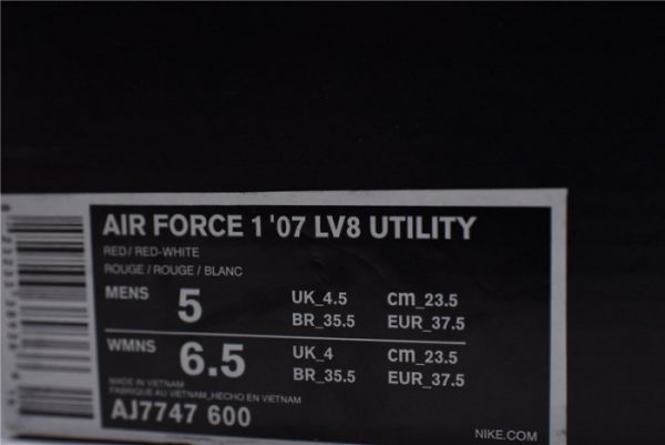 Air Force 1 Low Utility RED AJ7747-600