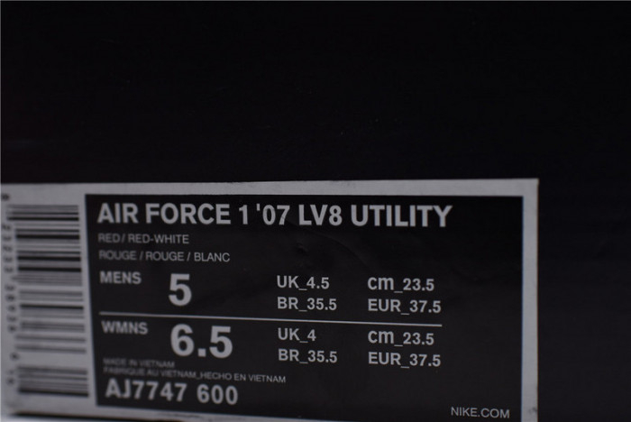 Air Force 1 Low Utility RED AJ7747-600 - Image 11