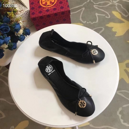 Tory Burch Leather Round Bow  Sandals Slide - Image 6