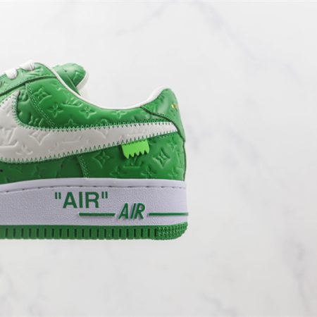 LV x Nike Air Force 1'07 LV8 Low "Green/white/LV Monogram" - Image 4