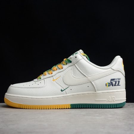 Nike Air Force 1 07 Low White Green Noise Yellow Shoes ZJ6695-303 - Image 2