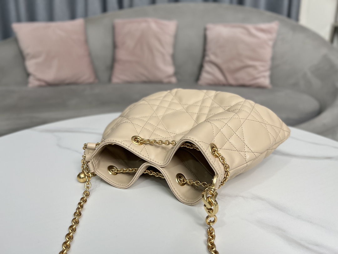 Dior Medium Ammi Bag Sand Pink Supple Macrocannage   M22566FBE_M84P - Image 5