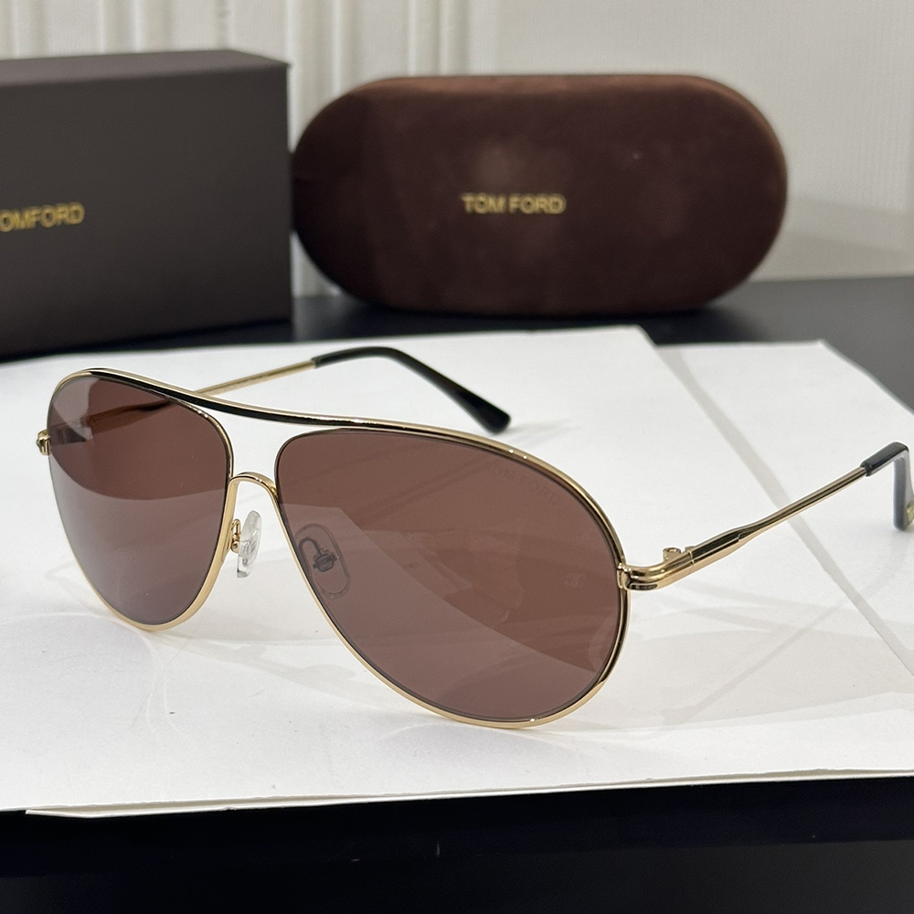 Tom Ford Thin Frame Metal Sunglasses Top Quality - Image 1