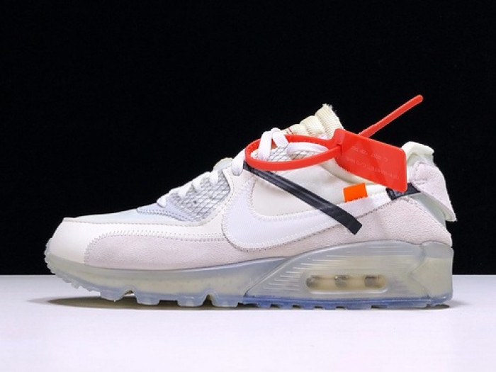 OFF-WHITE x Nike Air Max 90 Sail Muslin Virgil Abloh AA7293-100 - Image 2