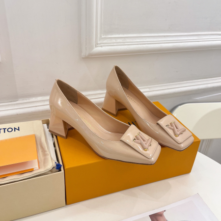 LV Trendy Casual Chunky Heels Slide Sandal - Image 6