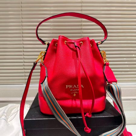 Prada Drawstring Cowhide Bag - Image 5