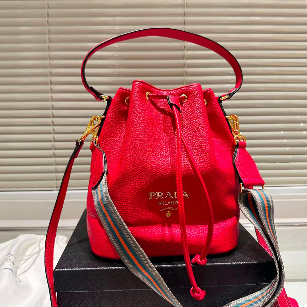 Prada Drawstring Cowhide Bag - Image 5