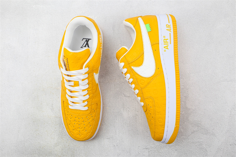 LV x Nike Air Force 1'07 LV8 Low Yellow/white/LV Monogram - Image 9