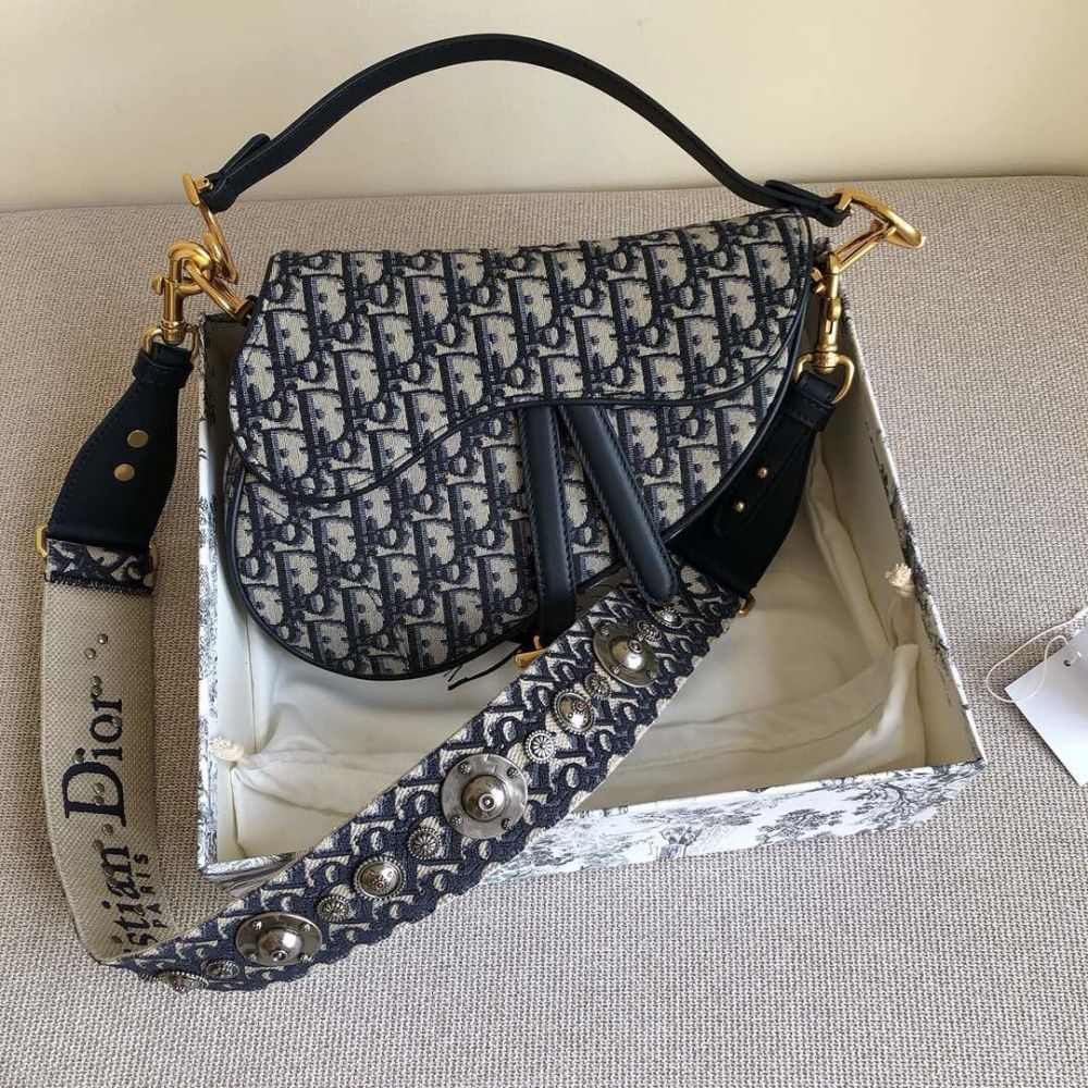 Dior Saddle Bag With Strap - Image 12