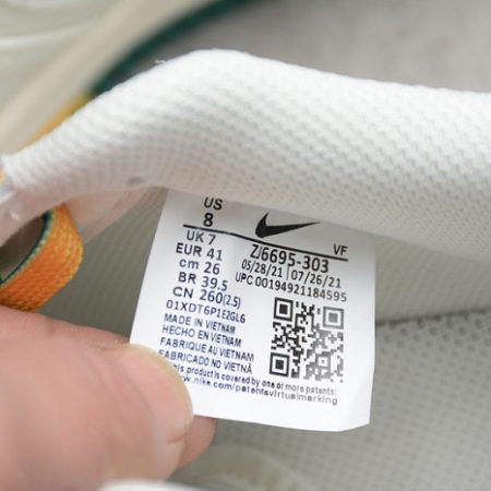 Nike Air Force 1 07 Low White Green Noise Yellow Shoes ZJ6695-303 - Image 9
